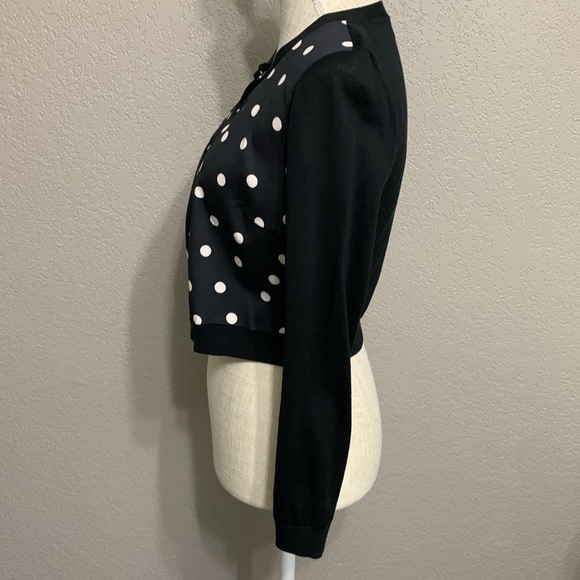 Paule Ka Silk Crop Cardigan Sz S - Picture 3 of 7